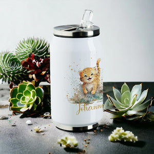 individuelle Kinder Trinkflasche, Thermoflasche personalisiert mit Name, 280ml