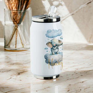 individuelle Kinder Trinkflasche, Thermoflasche personalisiert mit Name, 280ml