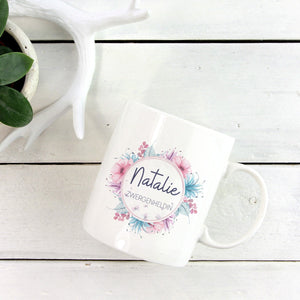 personalisierte Tasse mit Name Zwergenheldin