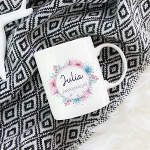 personalisierte Tasse mit Name Zwergenheldin