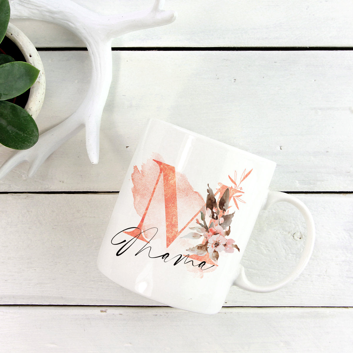 Tasse Kaffeebecher Keramiktasse mit Mama-Aufdruck Geschenkidee, spülmaschinenfest, 11oz