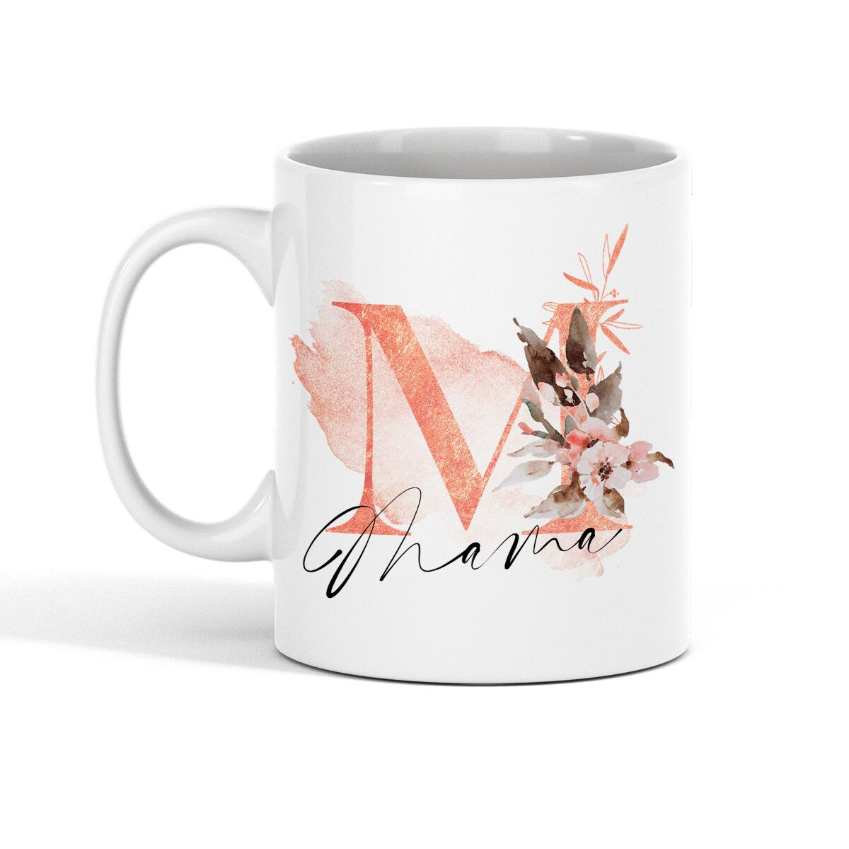 Tasse Kaffeebecher Keramiktasse mit Mama-Aufdruck Geschenkidee, spülmaschinenfest, 11oz