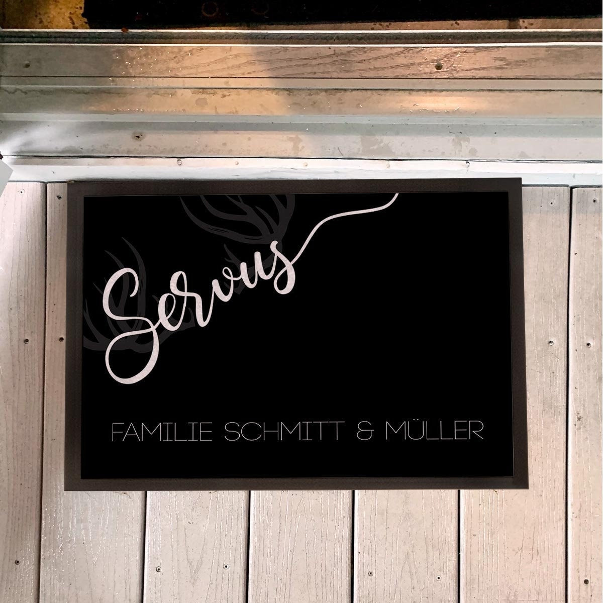 Fussmatte Servus personalisiert mit Name