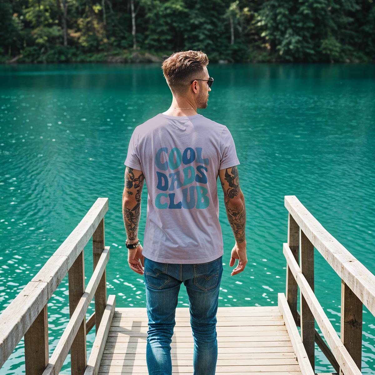 Cool Dads Club TShirt, Papa Shirt in lila, blau, schwarz